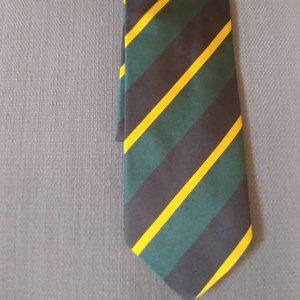 Snazzy Striped  Silk Ben Silver Tie